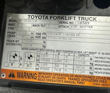3000lb Toyota Forklift Atlanta Georgia/ * Series toyota forklift atlanta georgia