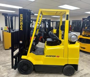 Hyster 5000lb Forklift 3 Stage Mast Side Shifting Forks LP Fuel