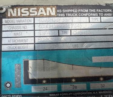 Caterpillar 5000lb Forklift 3 stage mast Side Shifting Forks Atlanta Fo