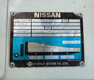 Nissan 3000lb pneumatic forklift for sale Atlanta Georgia