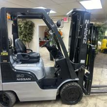 Nissan Forklift 3 stage mast Side Shifting Forks Atlanta Forklifts